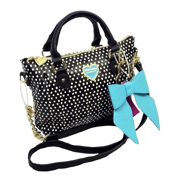 Betsey Johnson Handbags - NWOT Betsey Johnson Polka Dot Cross Body Purse